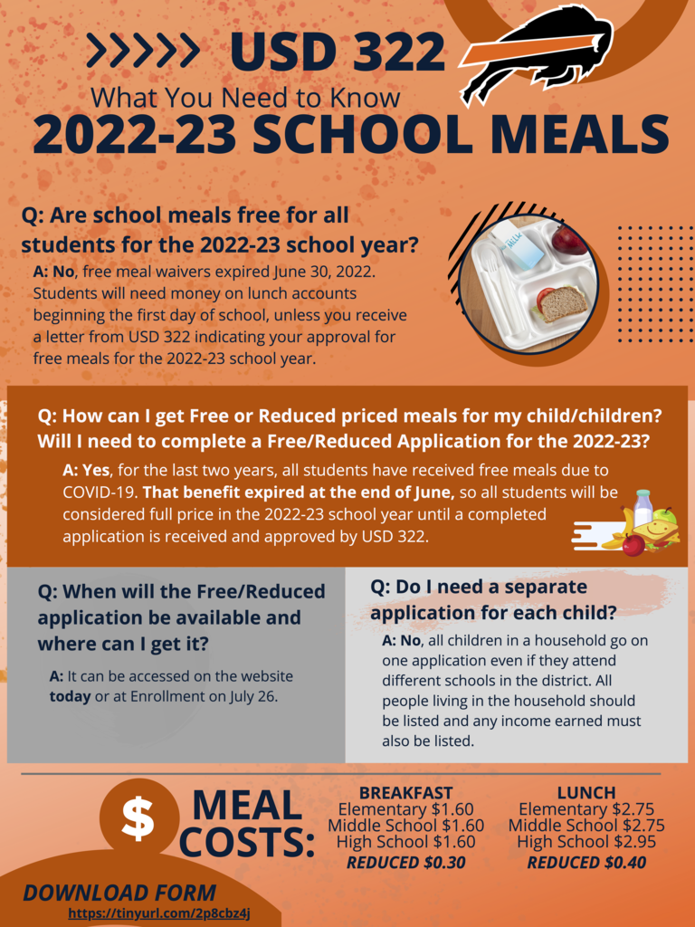2022-23 School Meal Information
